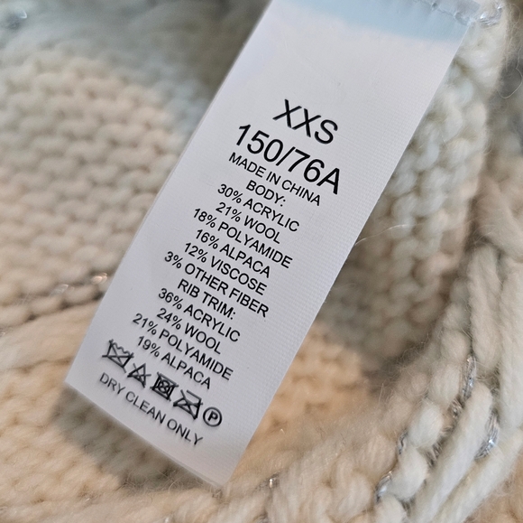 Kate Spade Jewel Button Texture Cardigan In Cream Silver Size XXS - Picture 10 of 13